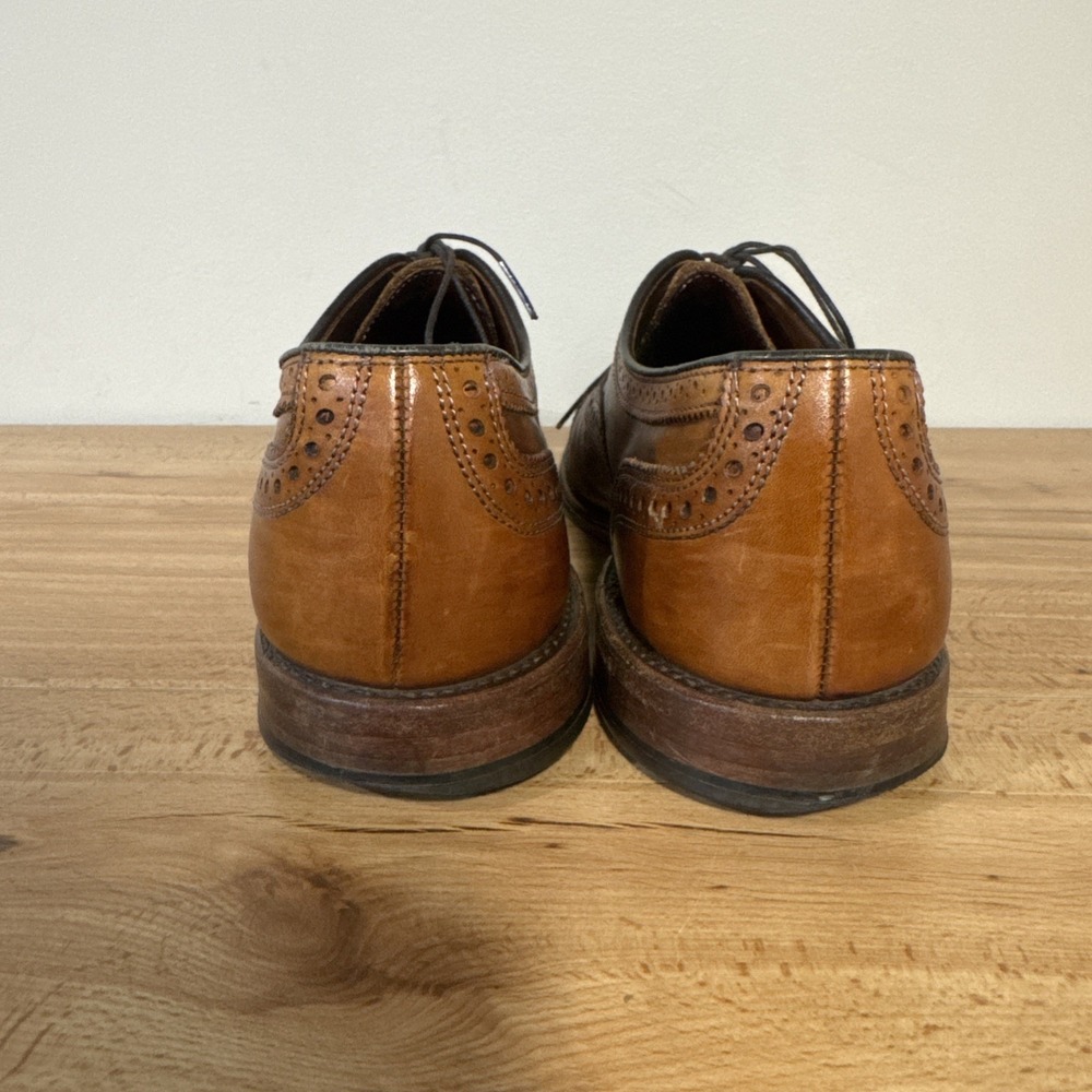 Allen Edmonds Mens 10 D Strand Walnut Brown Cap Toe Oxford Leather Dress Shoes - Picture 5 of 13